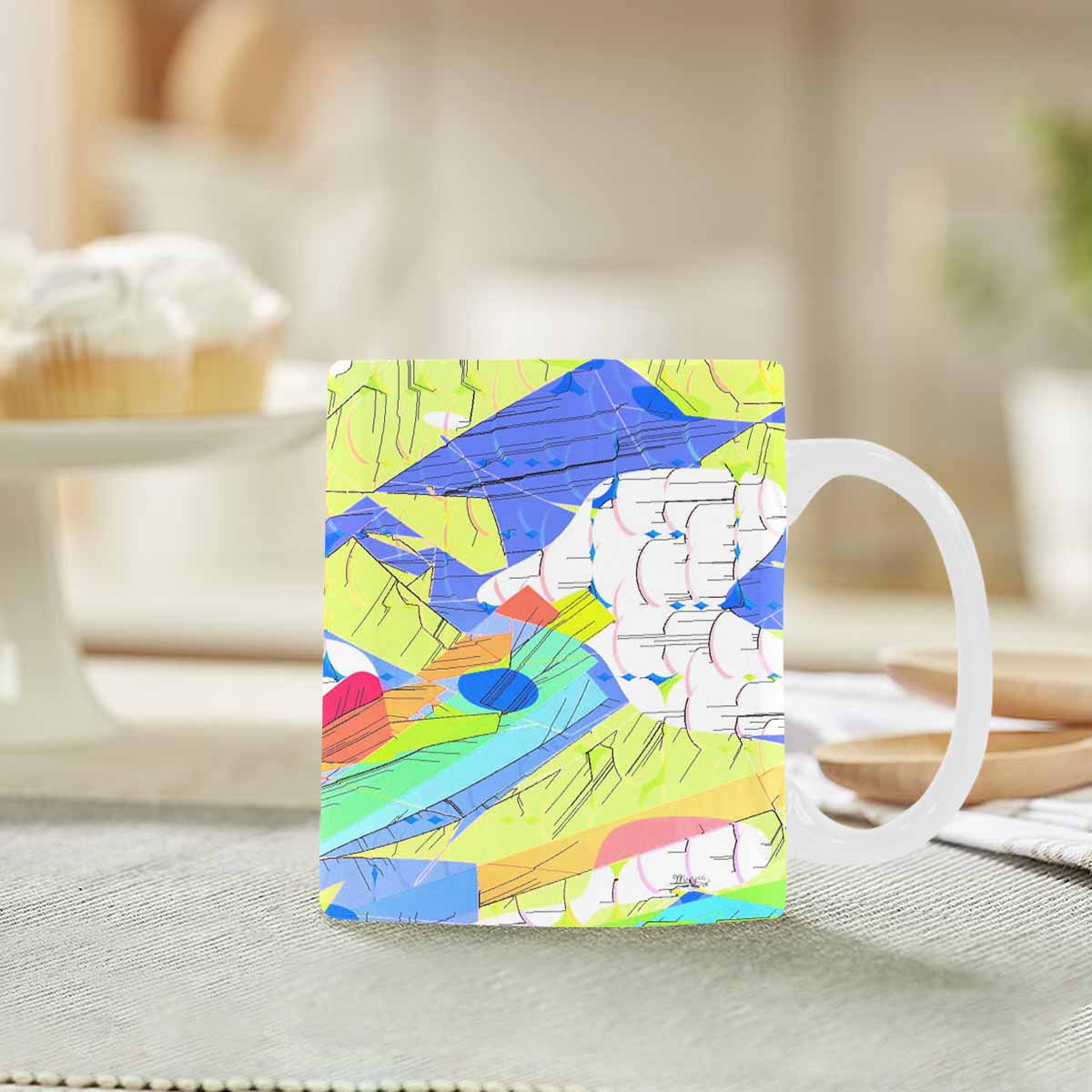 Unique Abstract design coffee mug, set 1, design 4