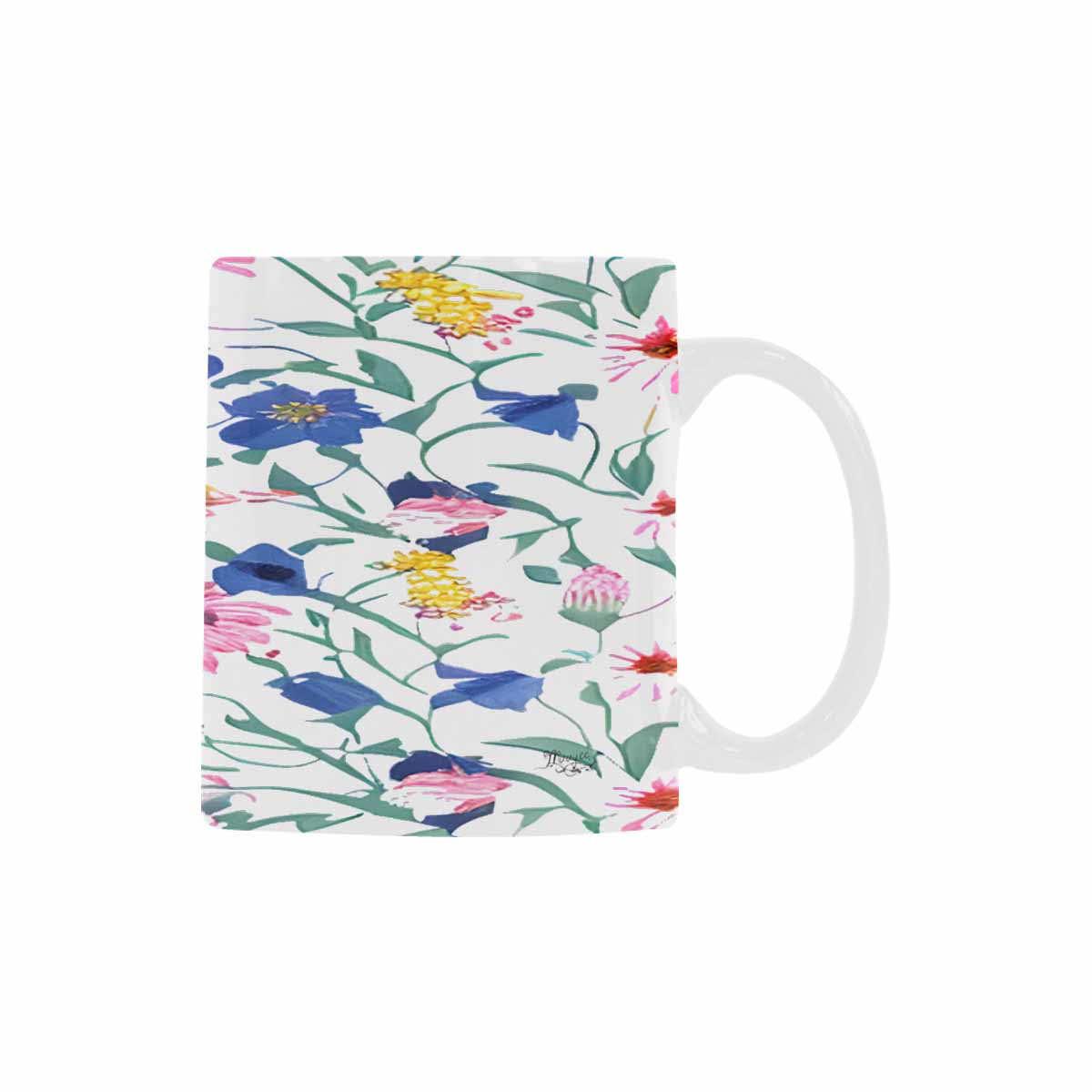 Quality Mug, coffee mug, tea cup, Bright florals, Set 2, design 32