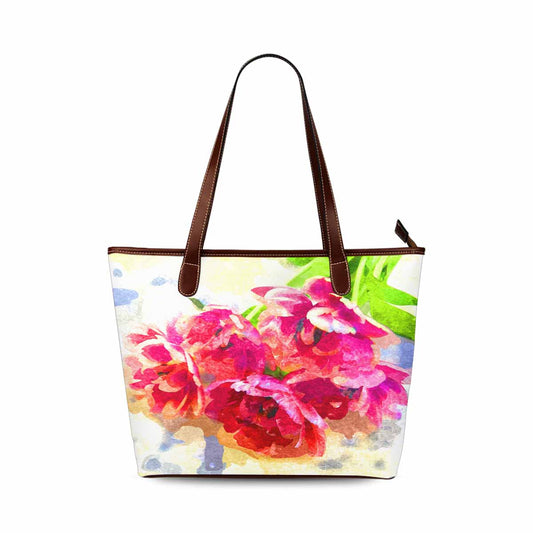 Classic Fabric handbag, watercolor floral, design 252