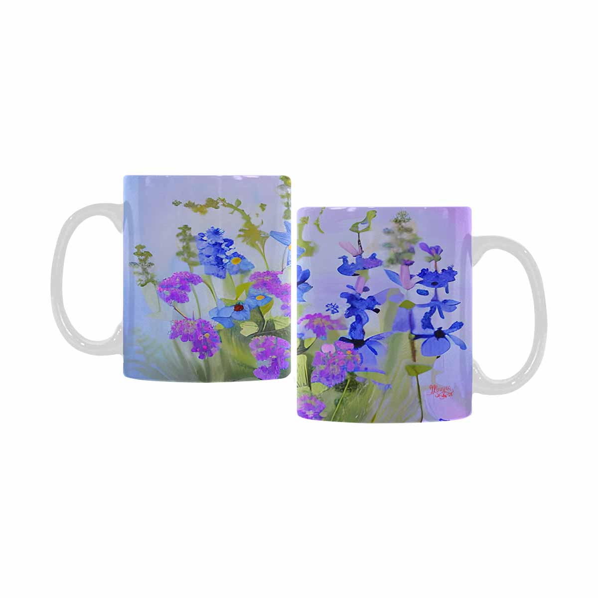 Quality Mug, coffee mug, tea cup, Bright florals, Set 1, Design 92