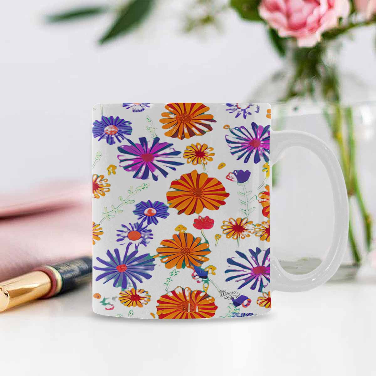 Quality Mug, coffee mug, tea cup, Set 1A, Mixed Floral design 30