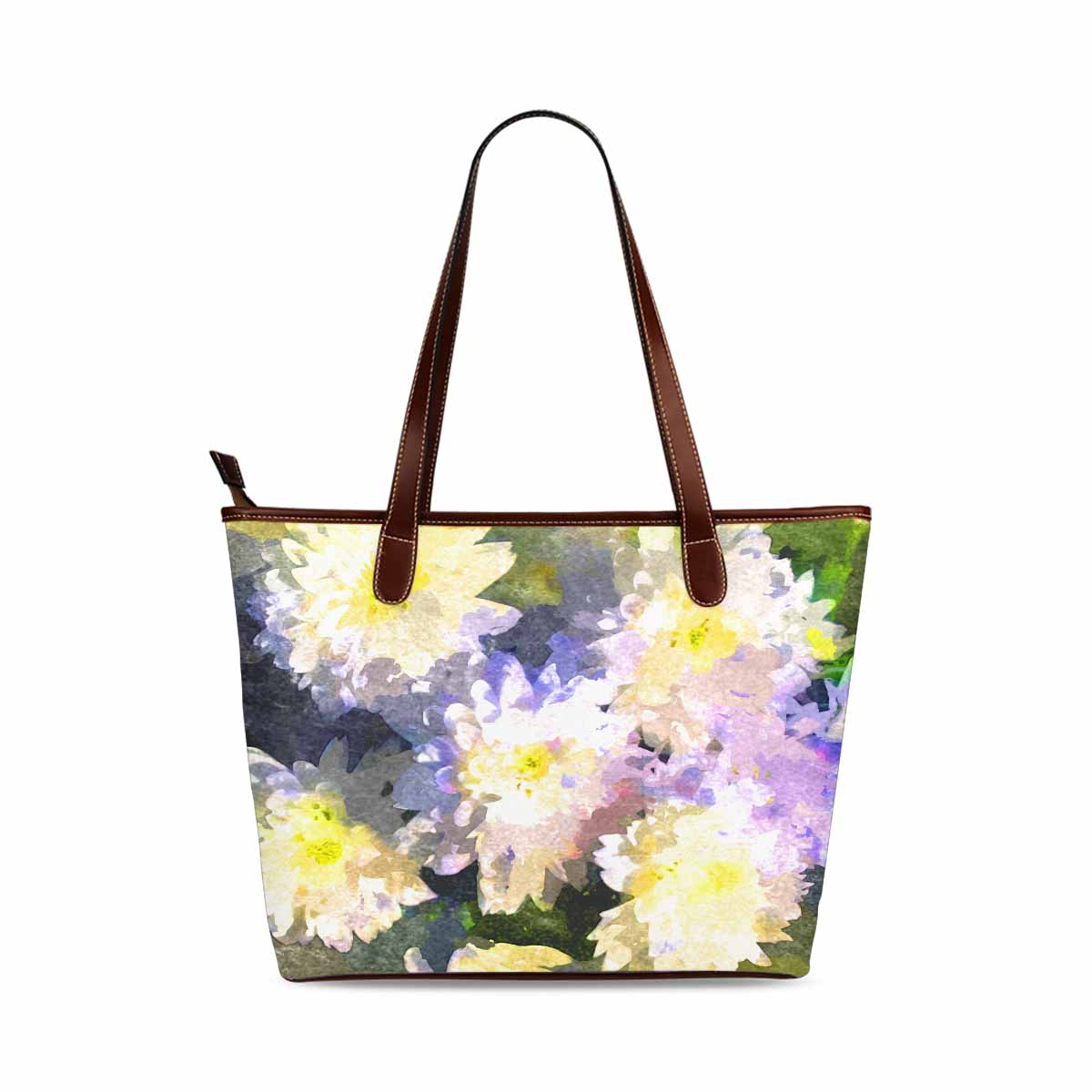 Classic Fabric handbag, watercolor floral, design 53