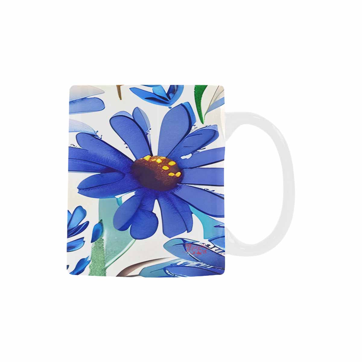 USA made Quality Mug, coffee mug, tea cup, Bright florals, Set 1, Design 45