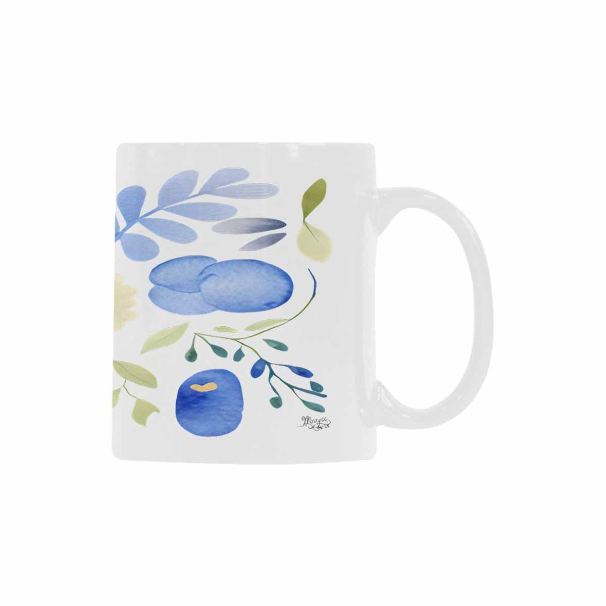 Quality Mug, coffee mug, tea cup, Bright florals, Set 2, design 46