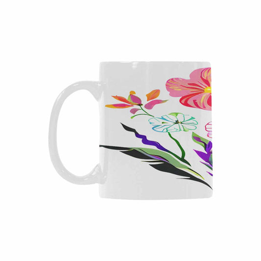 Quality Mug, coffee mug, tea cup, Bright florals, Set 2, design 87