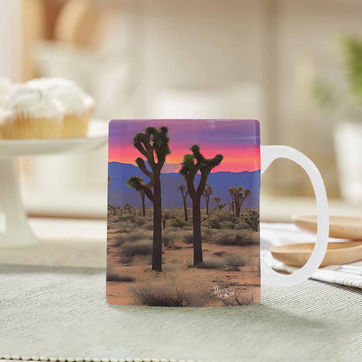 Coffee Mug, tea cup, desert scene, design 8