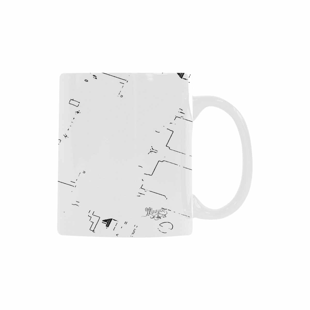 Quality Mug, coffee mug, tea cup, B & W Abstract, Set 1, design 79