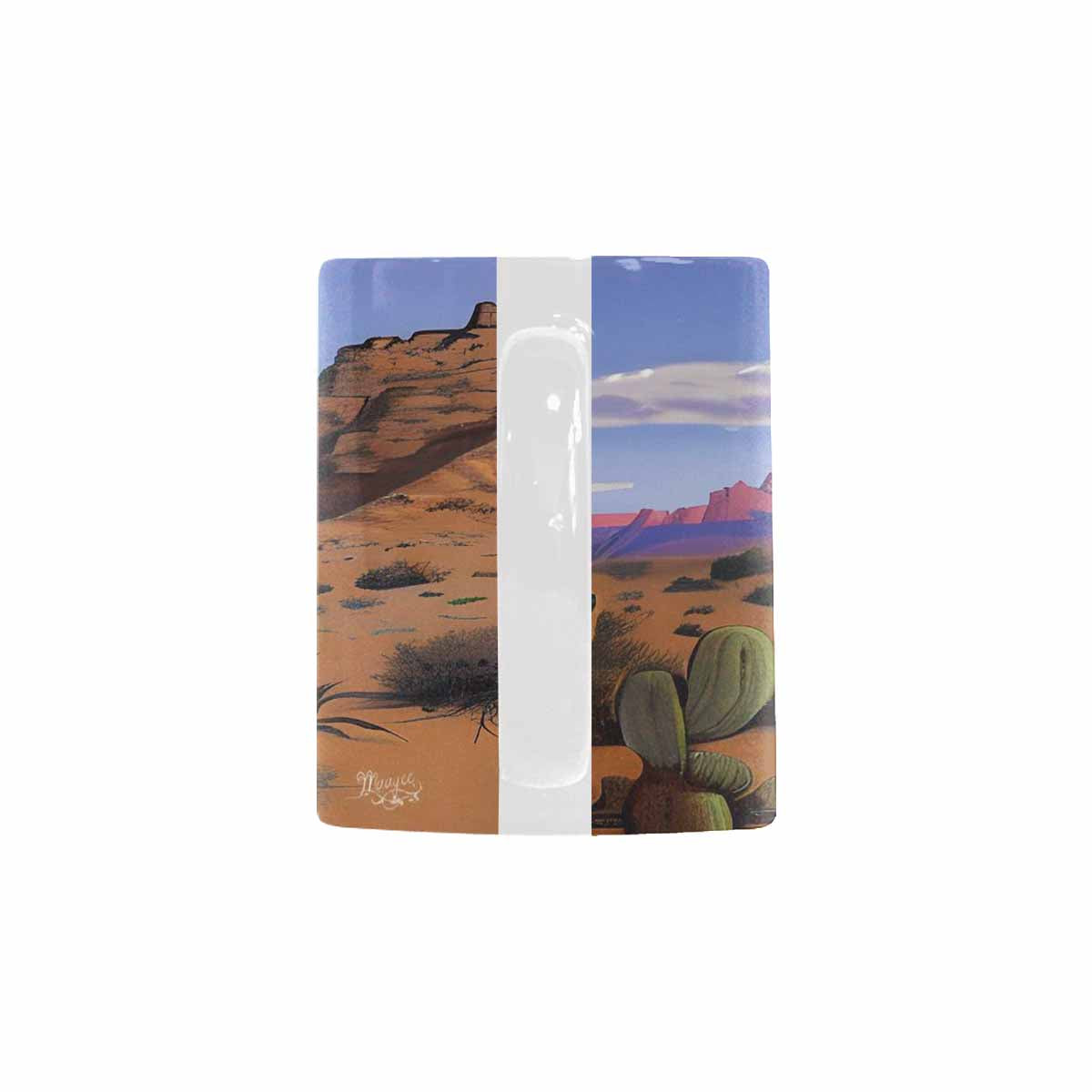 Coffee Mug, tea cup, desert scene, design 11