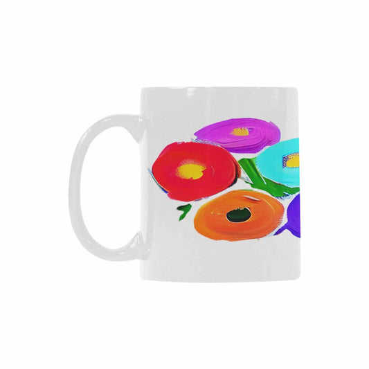 Quality Mug, coffee mug, tea cup, Bright florals, Set 1A, Design 66