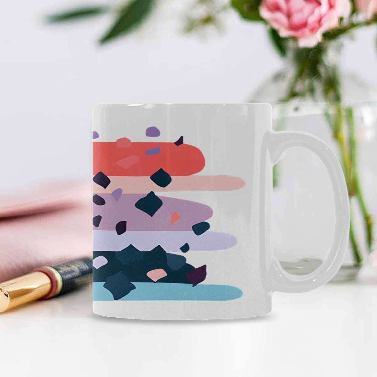 Quality Mug, coffee mug, tea cup, Bold Abstract, Set 1, design 118