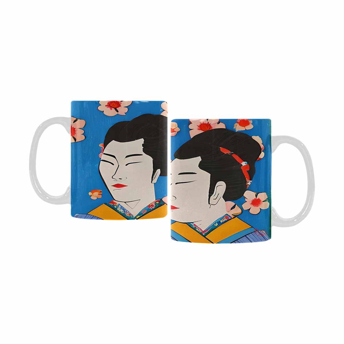 Quality Mug, coffee mug, tea cup, Asian Faces, Design 55