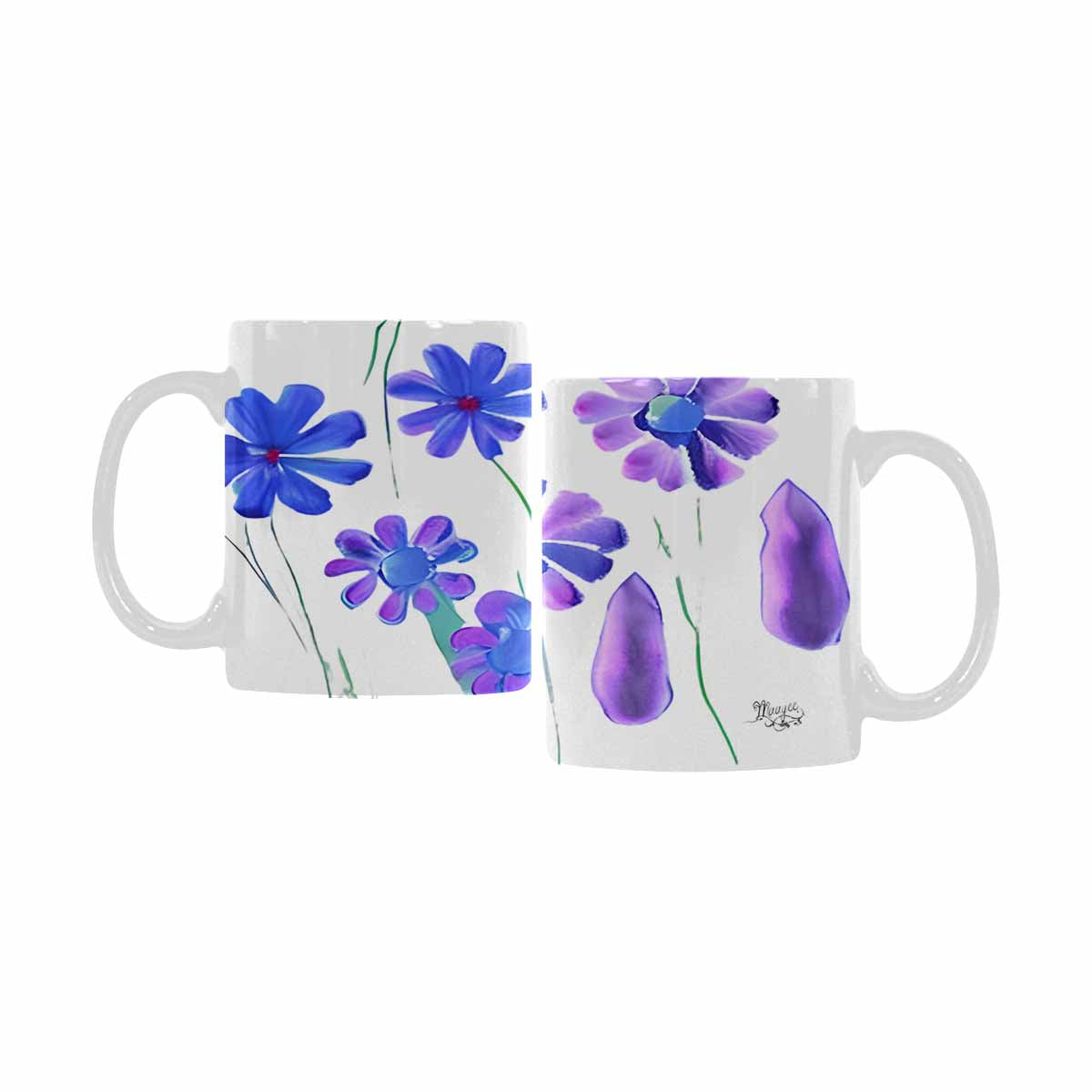 Quality Mug, coffee mug, tea cup, Bright florals, Set 1A, Design 59