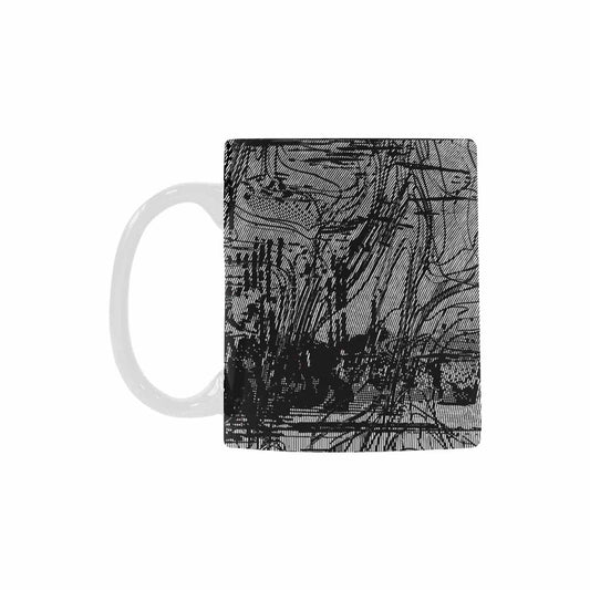 Quality Mug, coffee mug, tea cup, B & W Abstract, Set 1, design 94