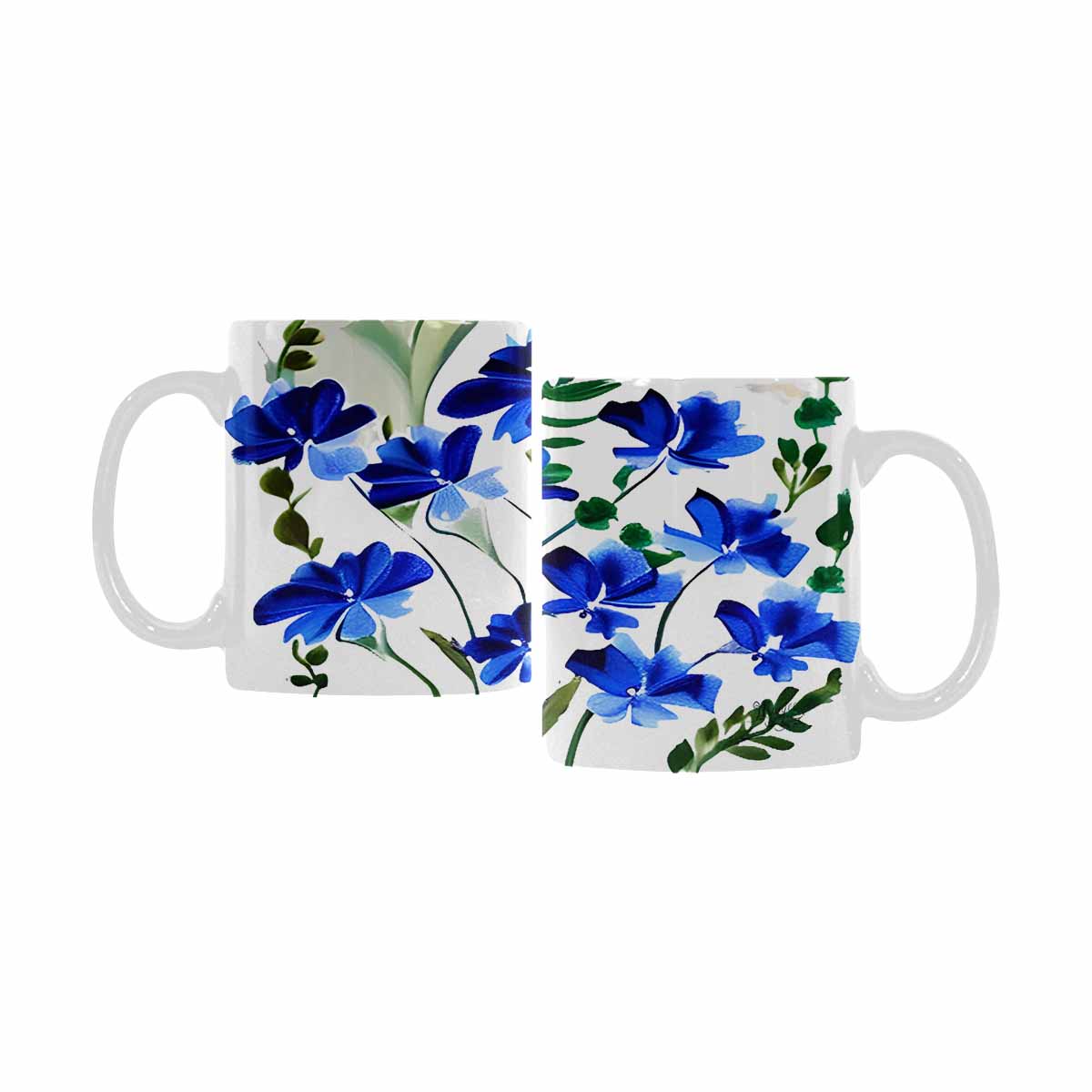 Quality Mug, coffee mug, tea cup, Bright florals, Set 1A, Design 80