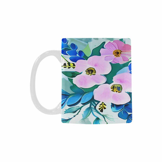 Quality Mug, coffee mug, tea cup, Bright florals, Set 1, Design 5
