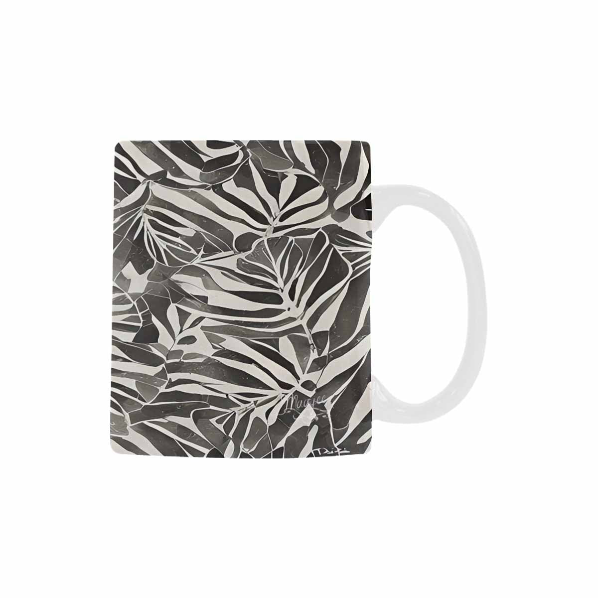 Quality Mug, coffee mug, tea cup, B & W Abstract, Set 1, design 13