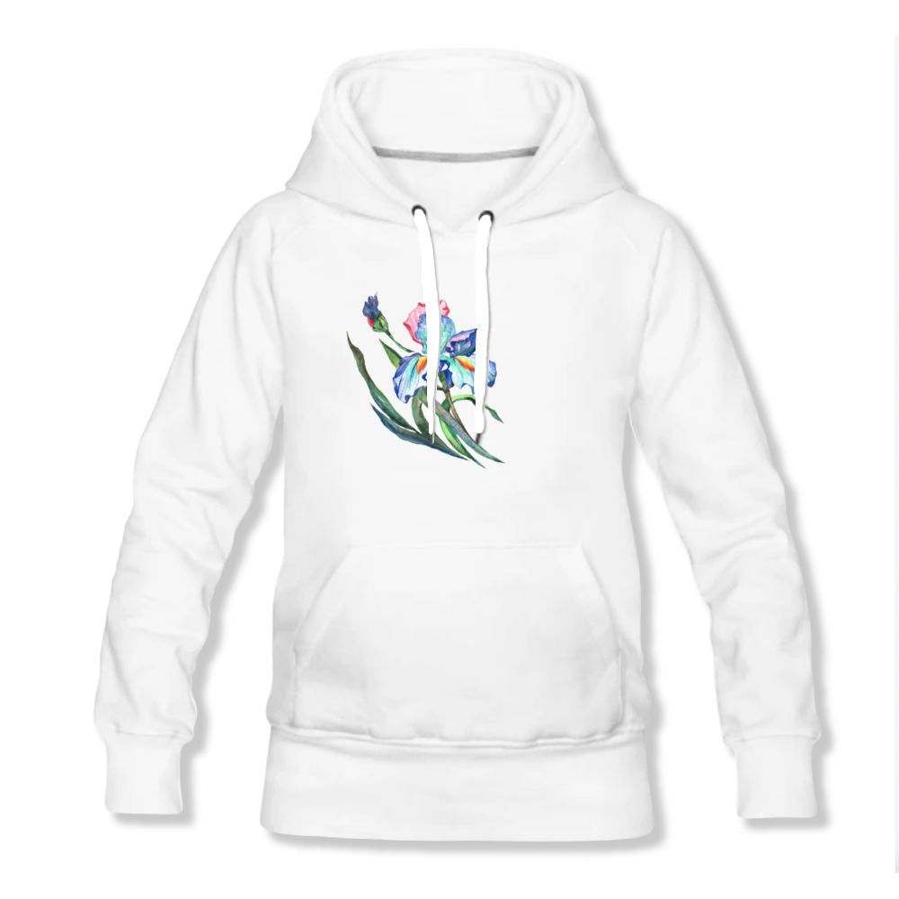 Women's Hoodie iris floral print