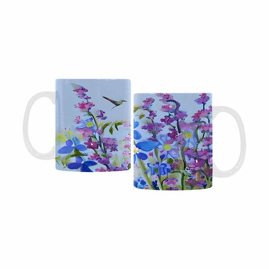 USA made Quality Mug, coffee mug, tea cup, Bright florals, Set 1, Design 94