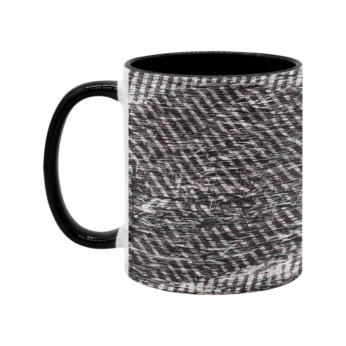 Coffee Mug, tea cup, black core, abstract, design 133