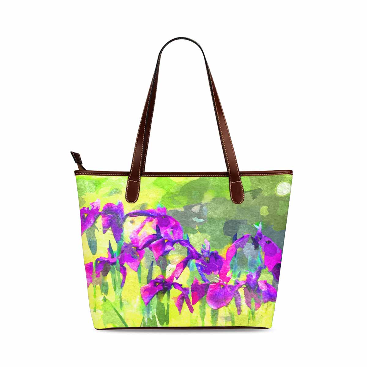 Classic Fabric handbag, watercolor floral, design 131