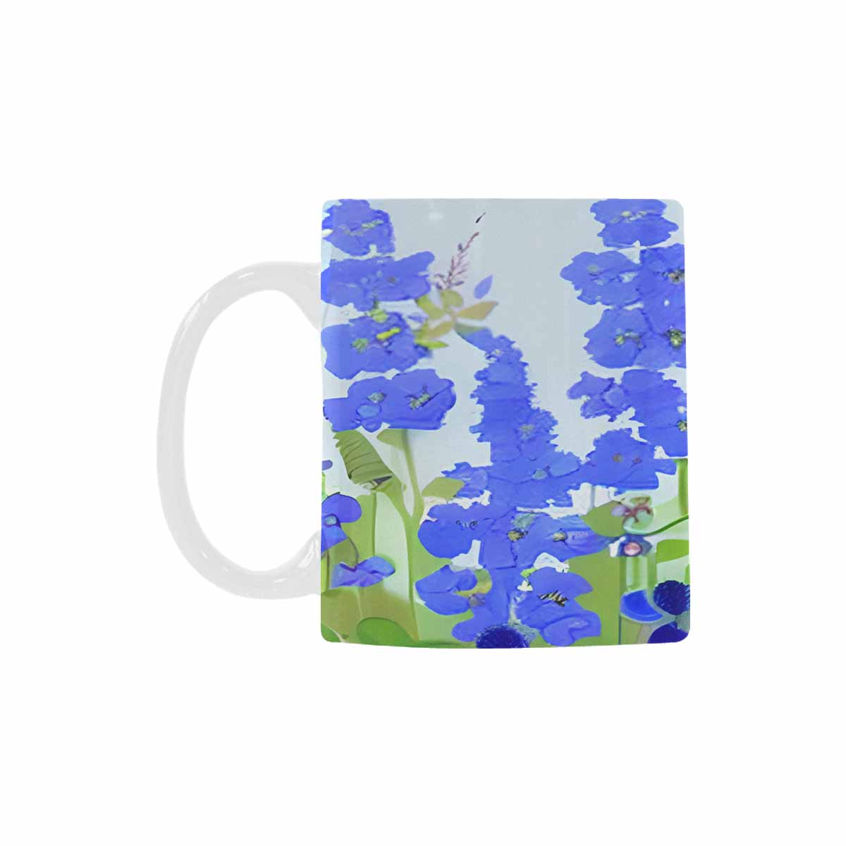 USA made Quality Mug, coffee mug, tea cup, Bright florals, Set 1, Design 89