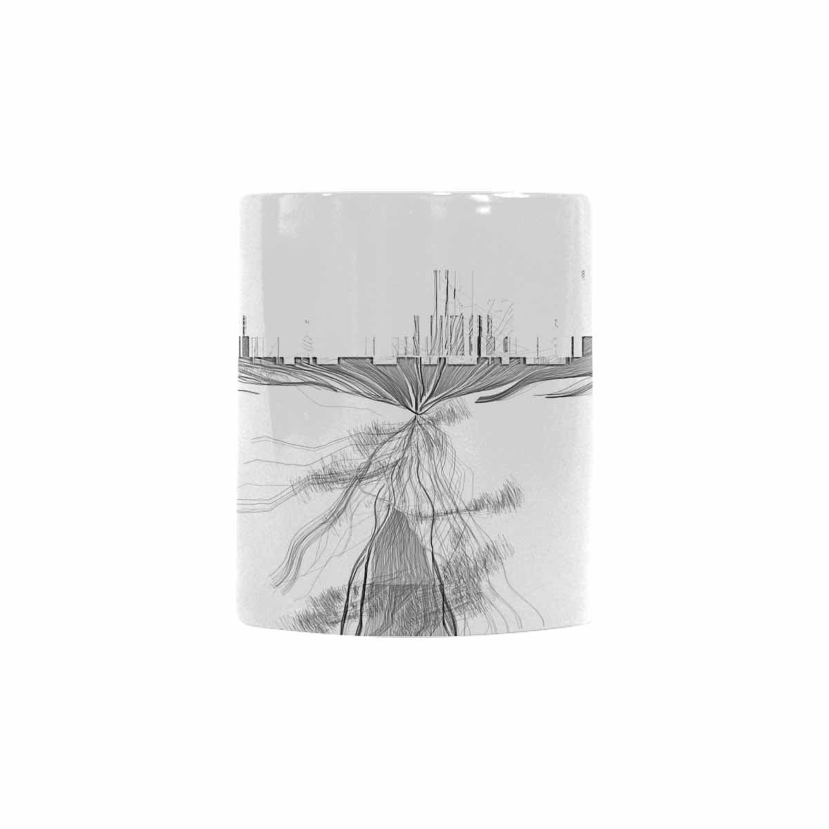 Quality Mug, coffee mug, tea cup, B & W Abstract, Set 1, design 163