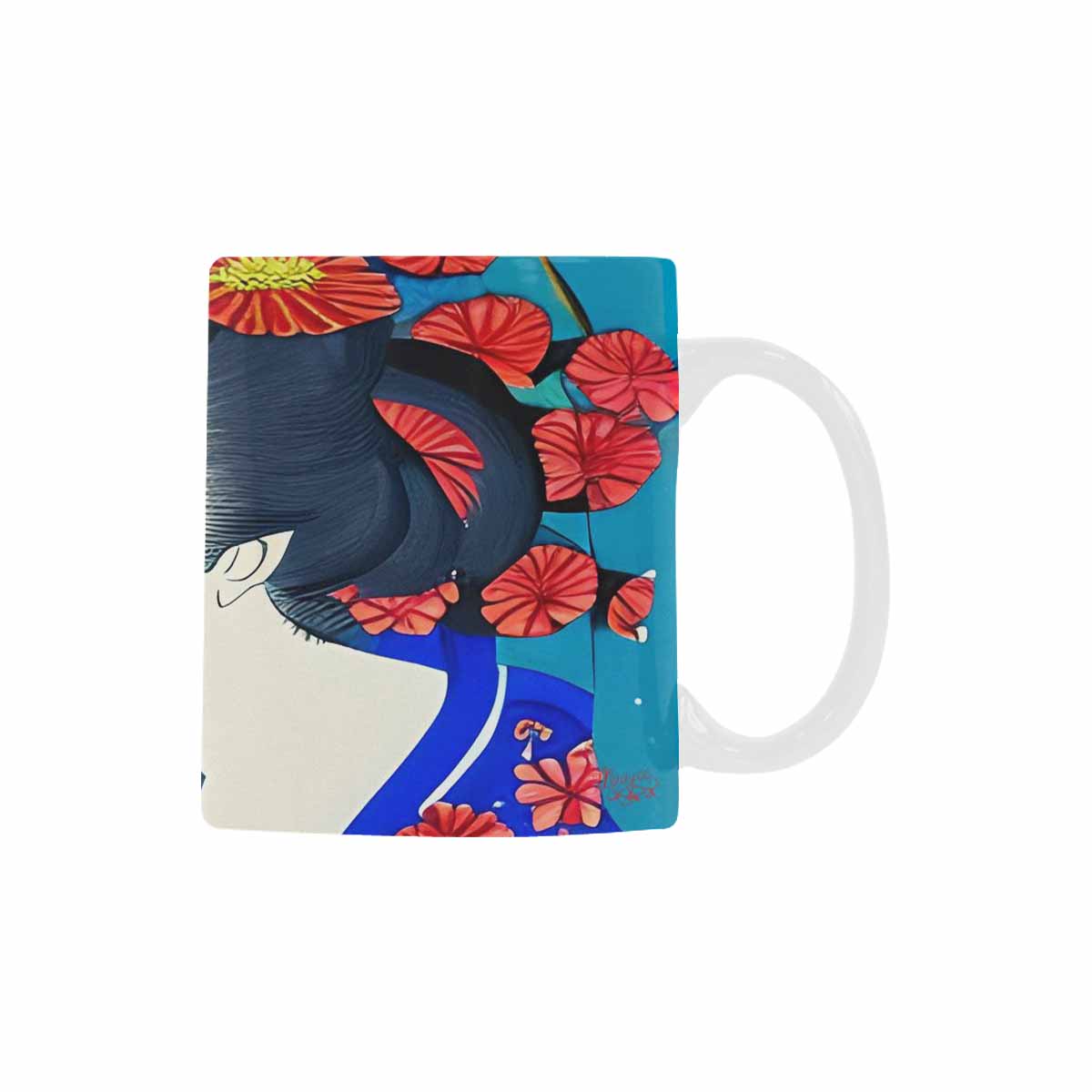 Quality Mug, coffee mug, tea cup, Asian Faces, Design 44