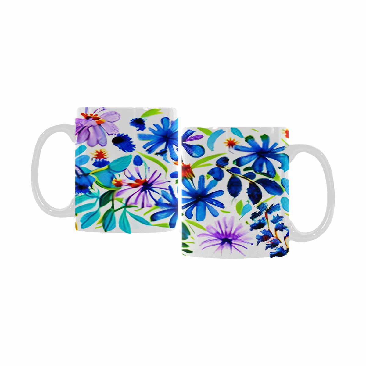 Quality Mug, coffee mug, tea cup, Bright florals, Set 1, Design 15