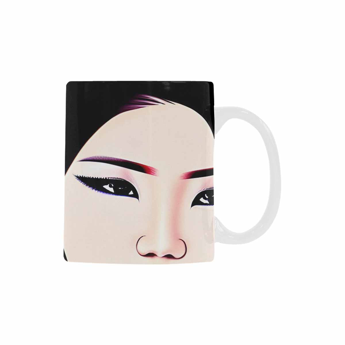 Quality Mug, coffee mug, tea cup, Asian Faces, Design 11