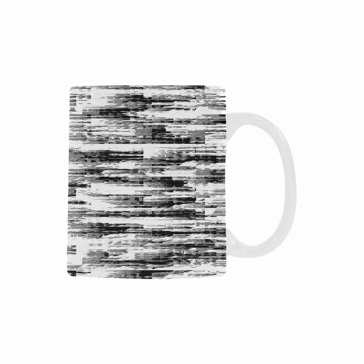 Quality Mug, coffee mug, tea cup, B & W Abstract, Set 1, design 58