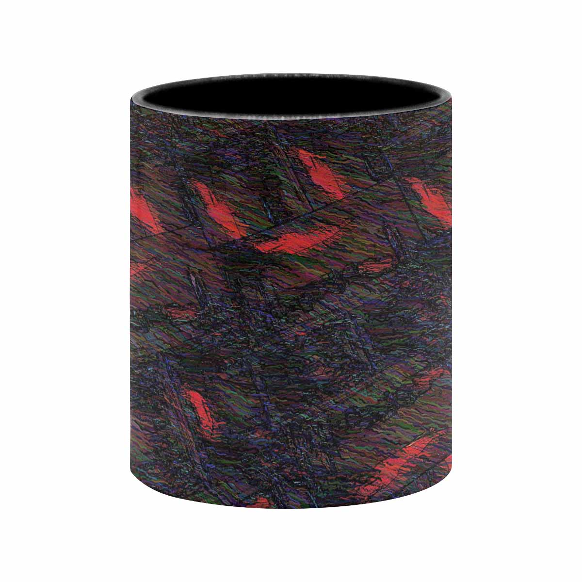 Coffee Mug, tea cup, black core, abstract, design 42