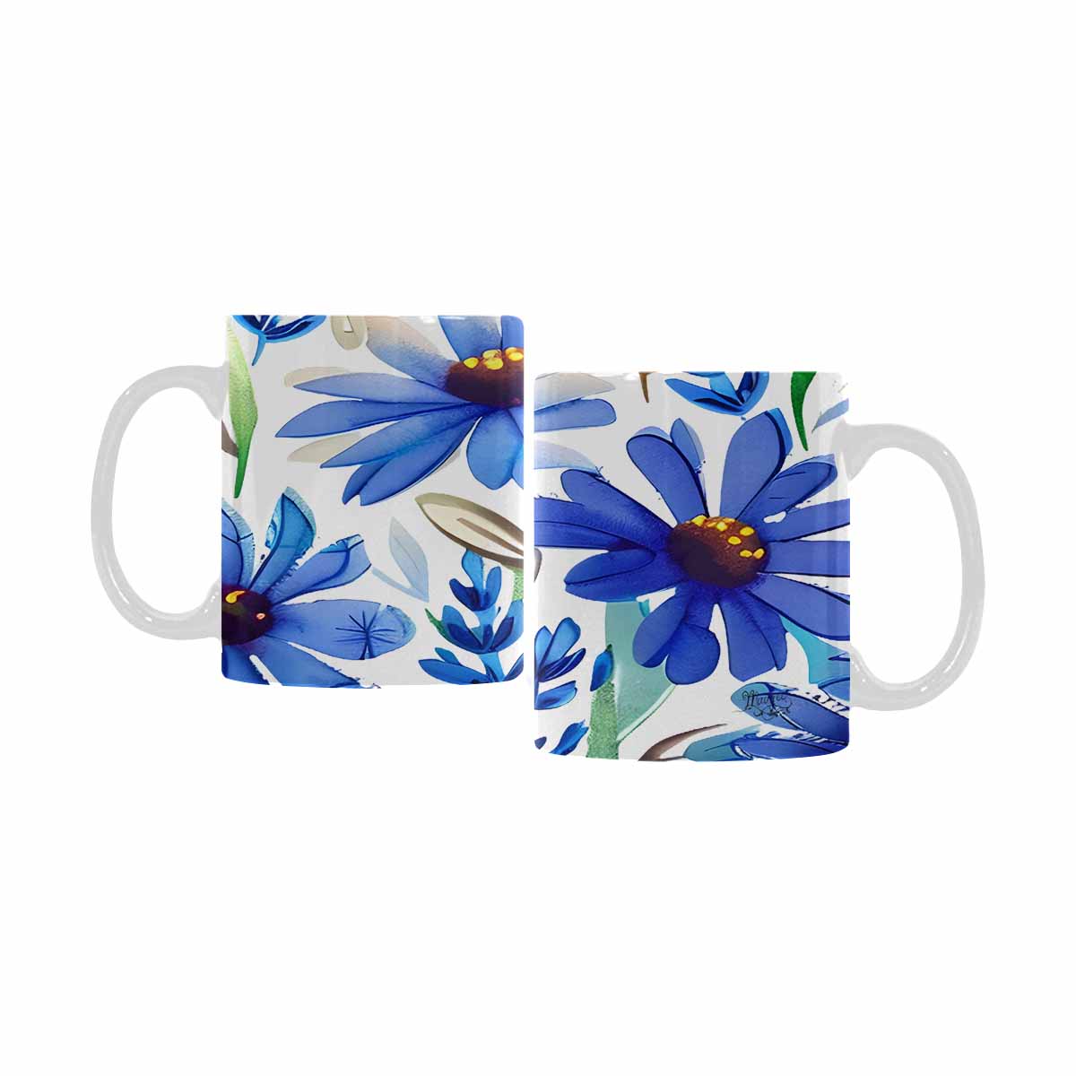 Quality Mug, coffee mug, tea cup, Bright florals, Set 1A, Design 45