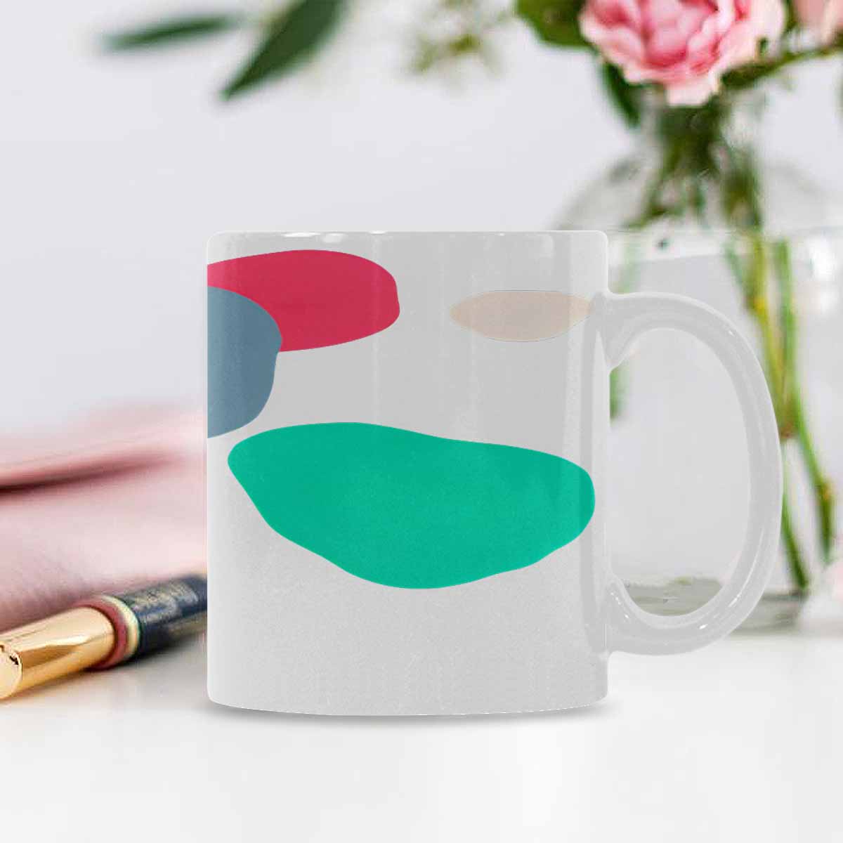 Quality Mug, coffee mug, tea cup, Bold Abstract, Set 1, design 9