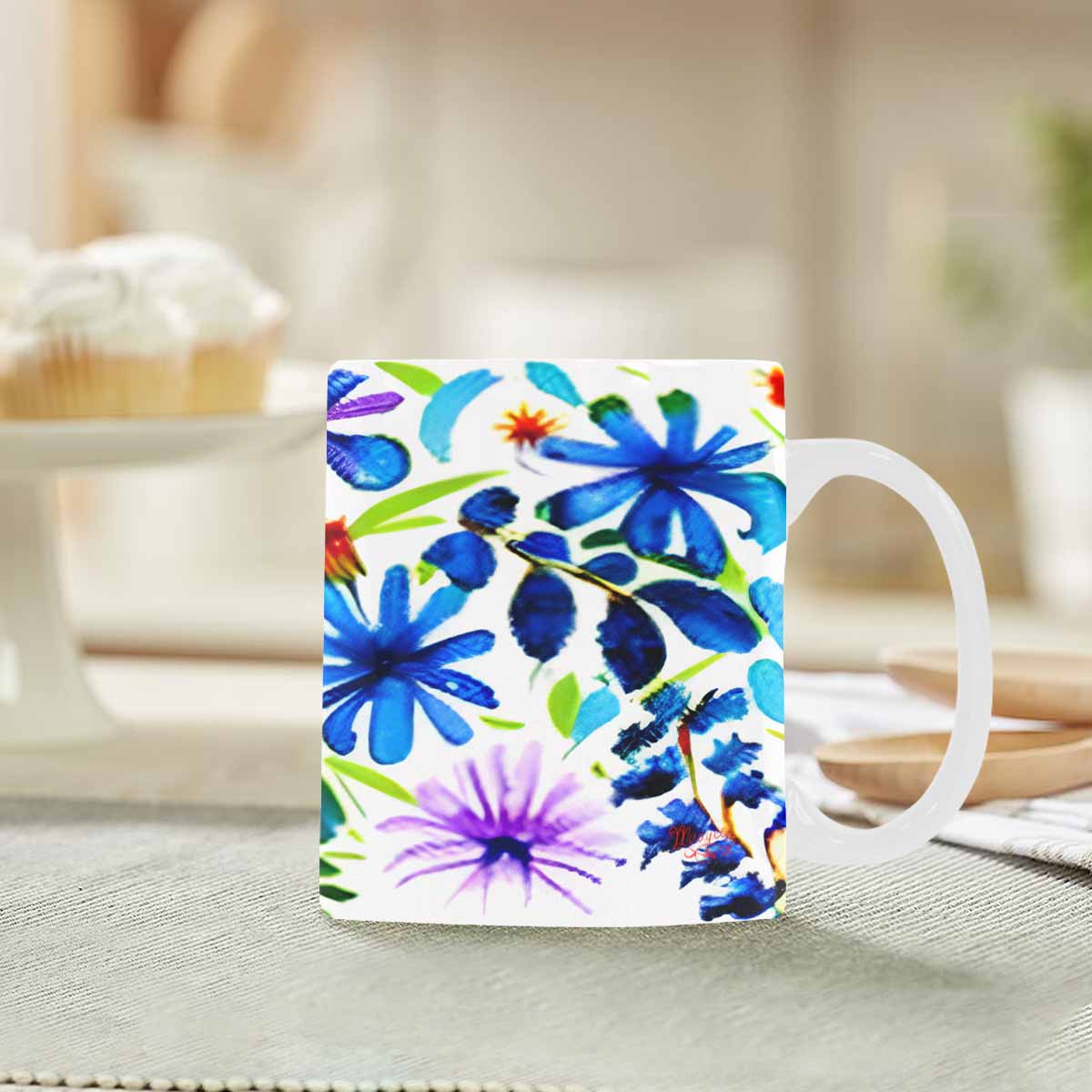 Quality Mug, coffee mug, tea cup, Bright florals, Set 1, Design 15