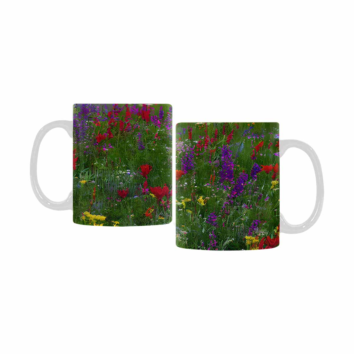 Quality Mug, coffee mug, tea cup, Bright florals, Set 1, Design 3