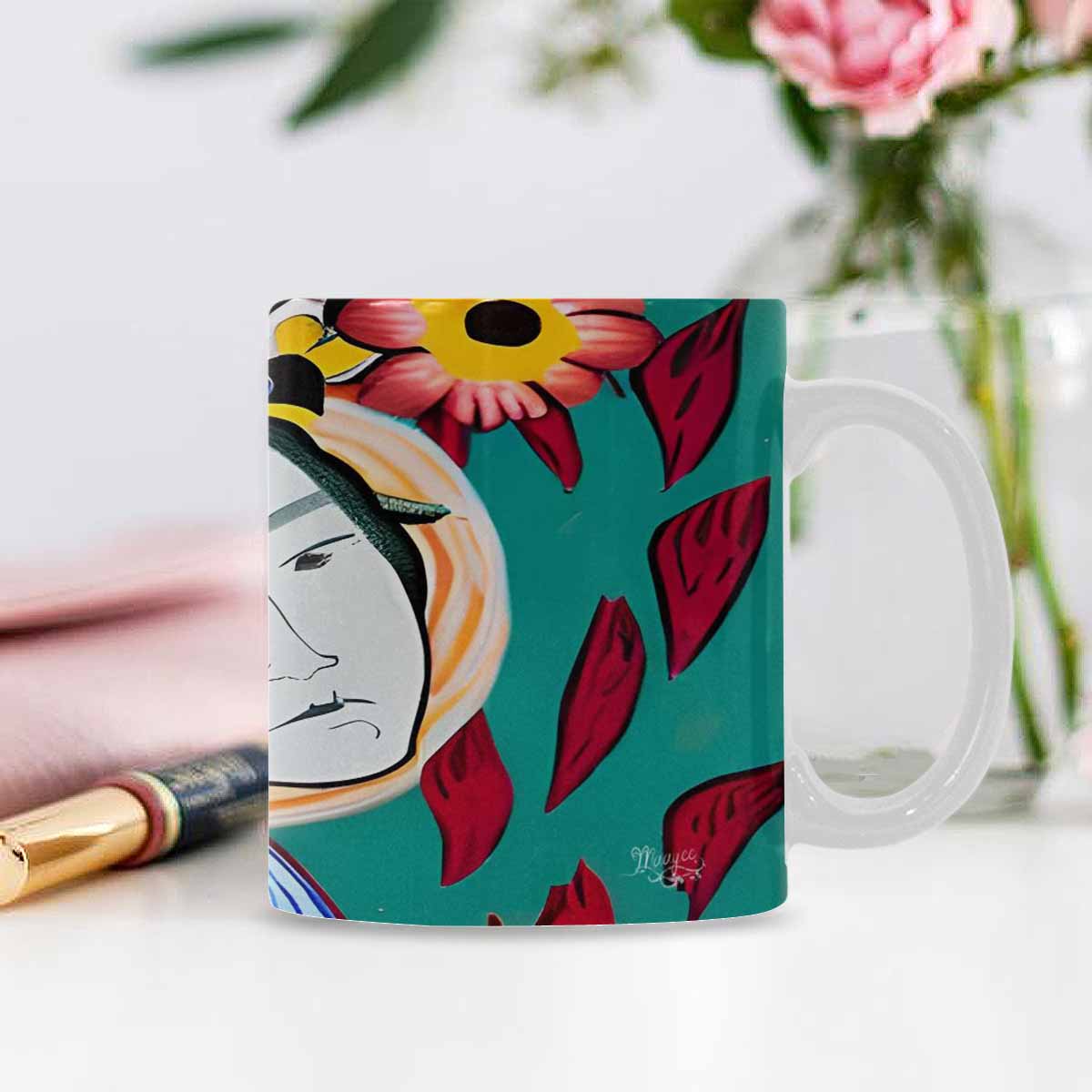 Quality Mug, coffee mug, tea cup, Asian Faces, Design 54