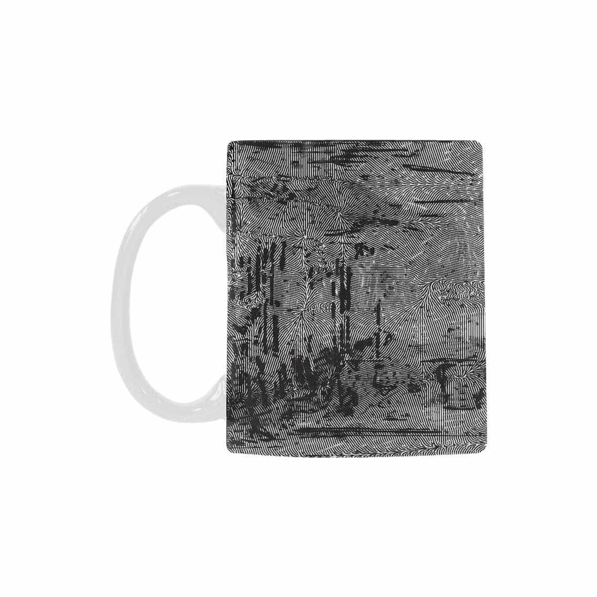 Quality Mug, coffee mug, tea cup, B & W Abstract, Set 1, design 59