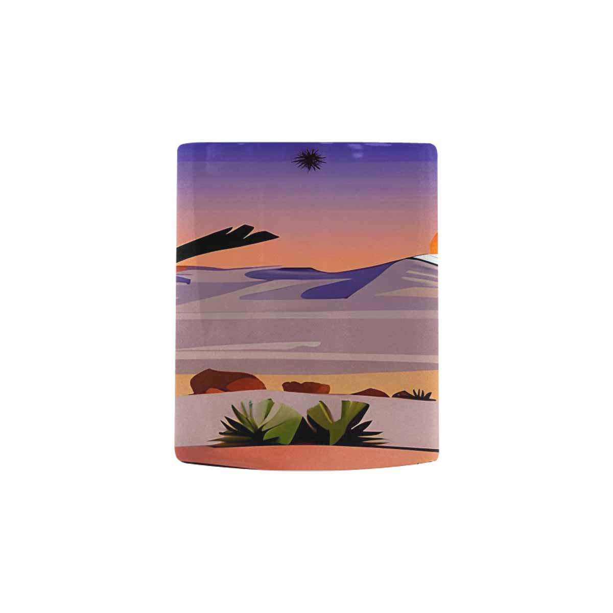 Coffee Mug, tea cup, desert scene, design 65