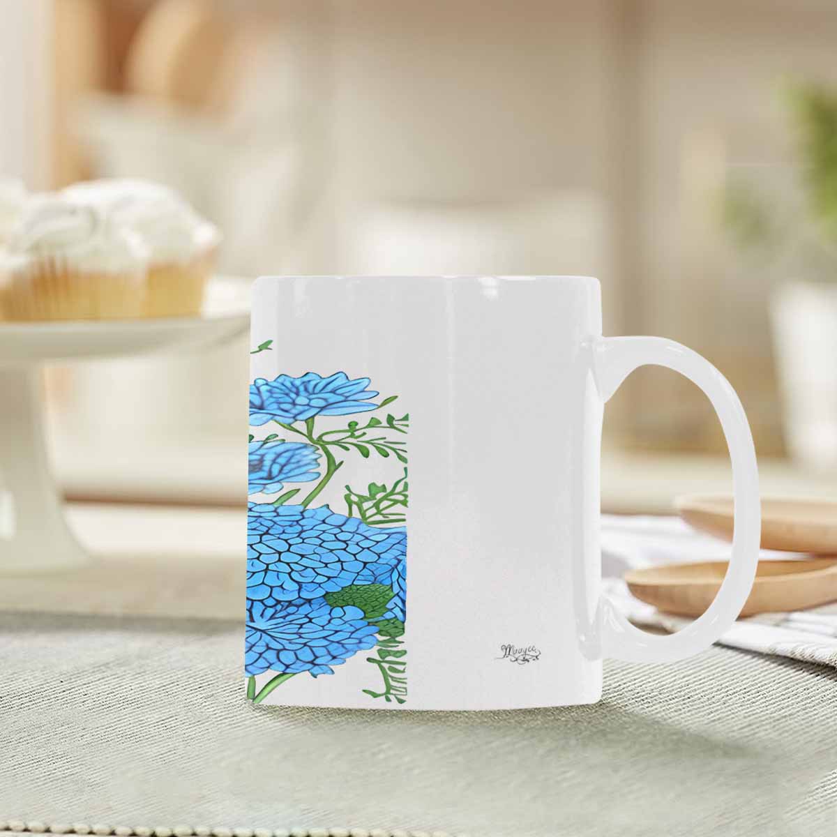 Quality Mug, coffee mug, tea cup, Bright florals, Set 2, design 22