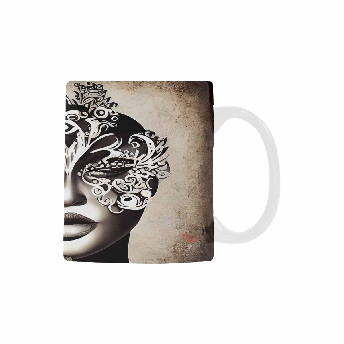 Quality Mug, coffee mug, tea cup, Black Faces, Set 1, design 31