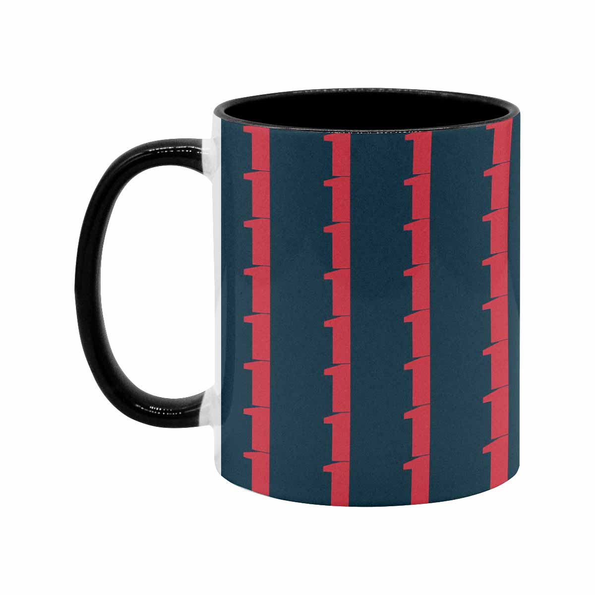 Coffee Mug, tea cup, black core, abstract, design 46