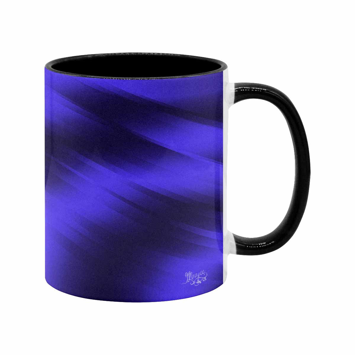 Coffee Mug, tea cup, black core, abstract, design 58