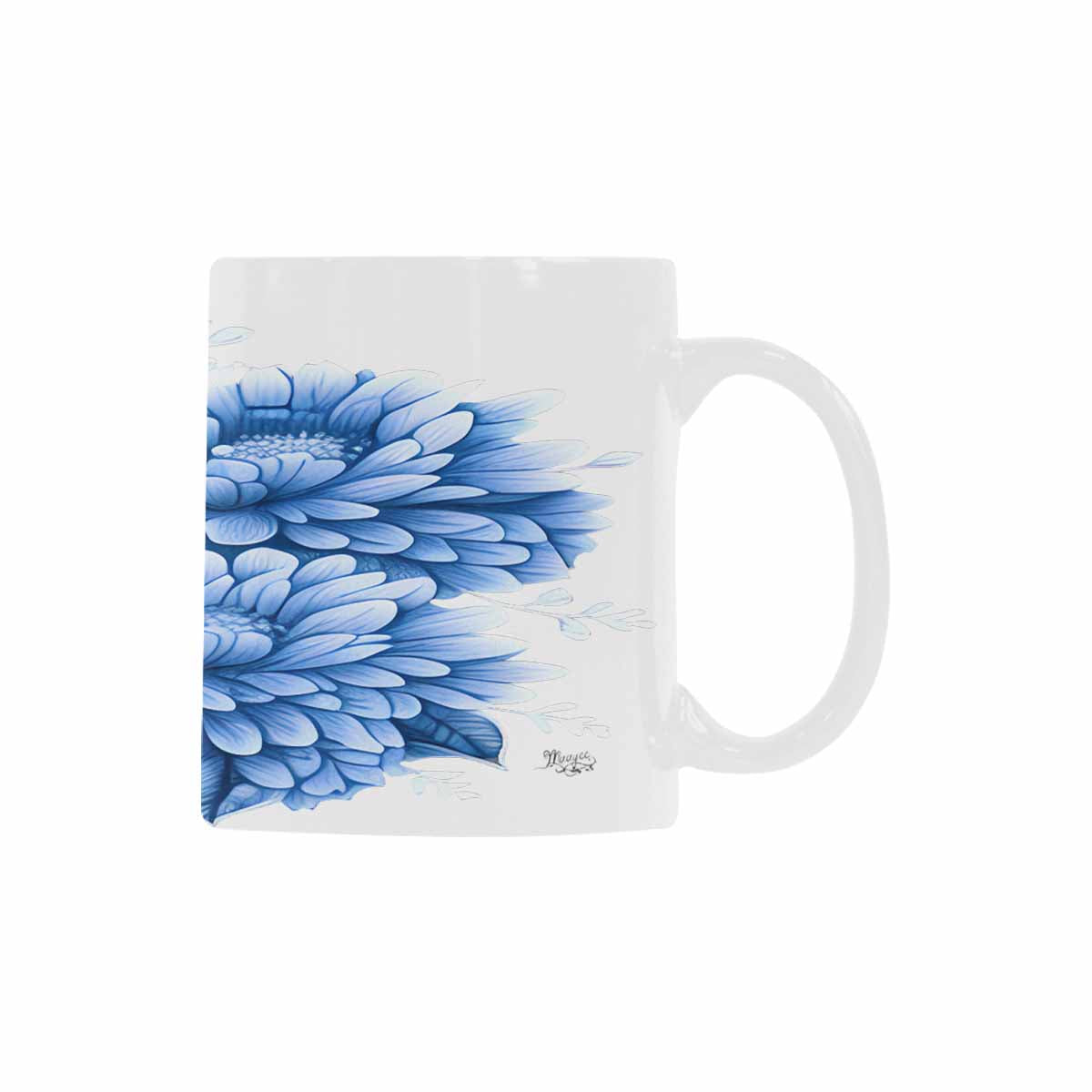 Quality Mug, coffee mug, tea cup, Bright florals, Set 2, design 13