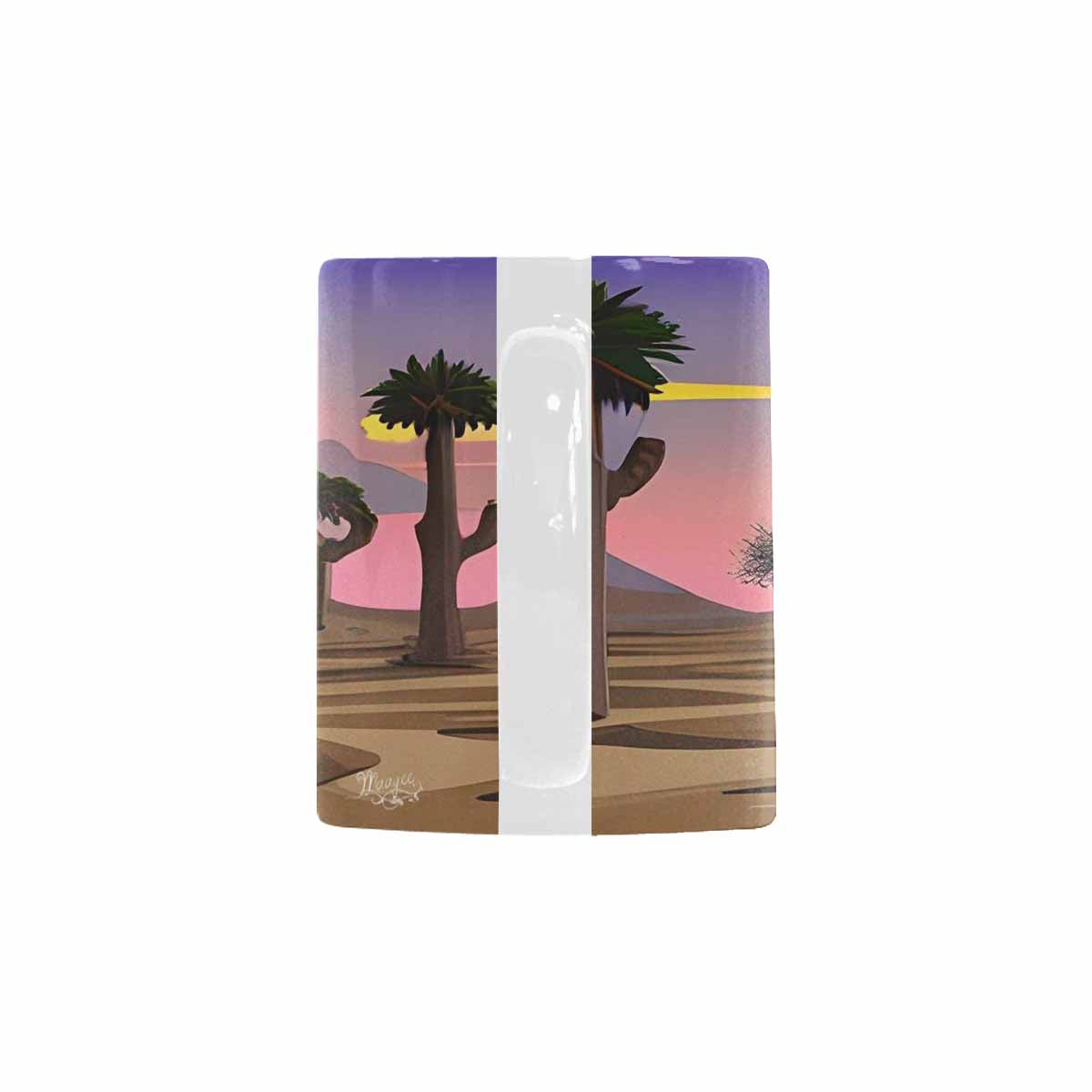 Coffee Mug, tea cup, desert scene, design 40