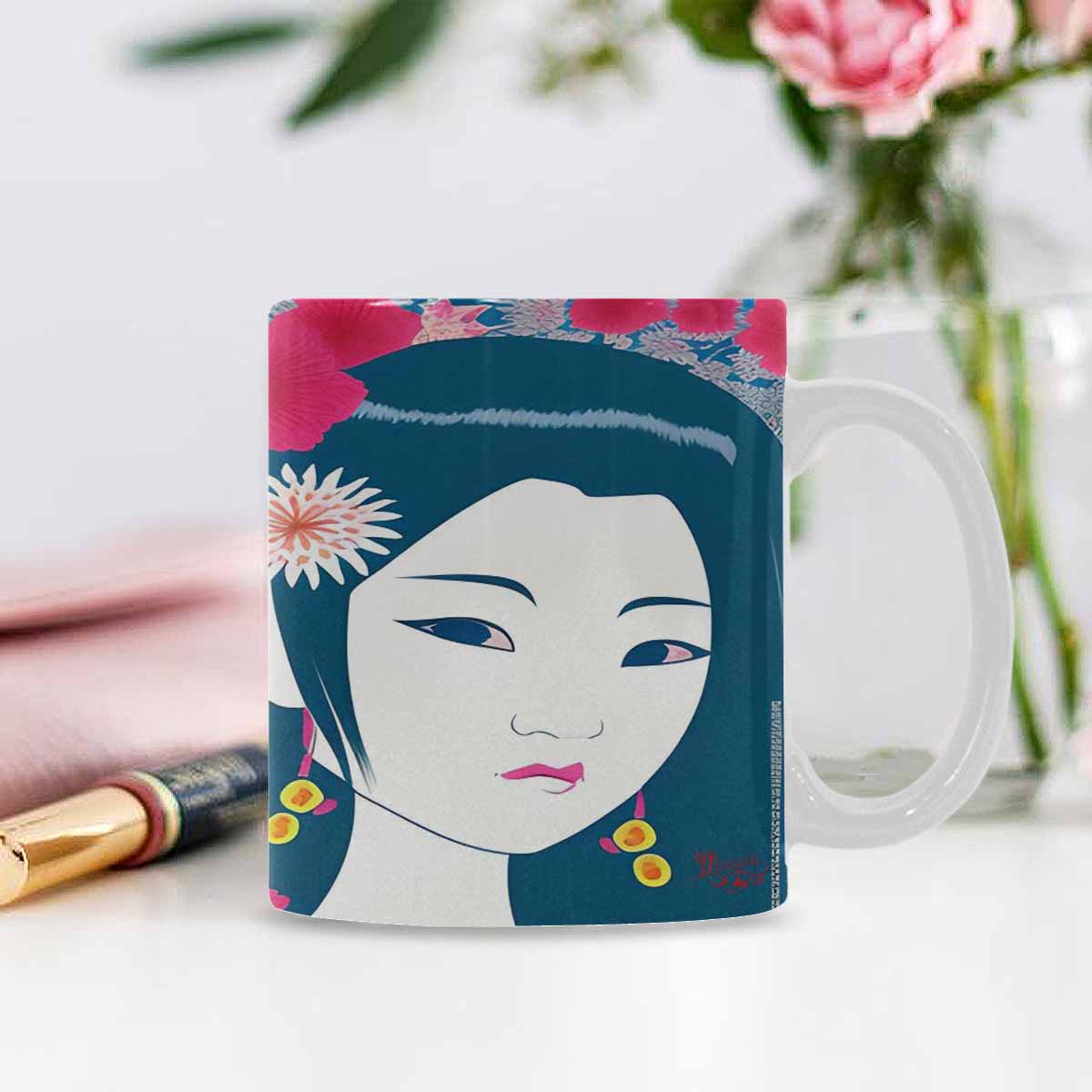 Quality Mug, coffee mug, tea cup, Asian Faces, Design 13