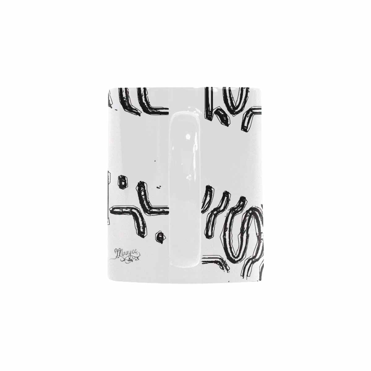 Quality Mug, coffee mug, tea cup, B & W Abstract, Set 1, design 143