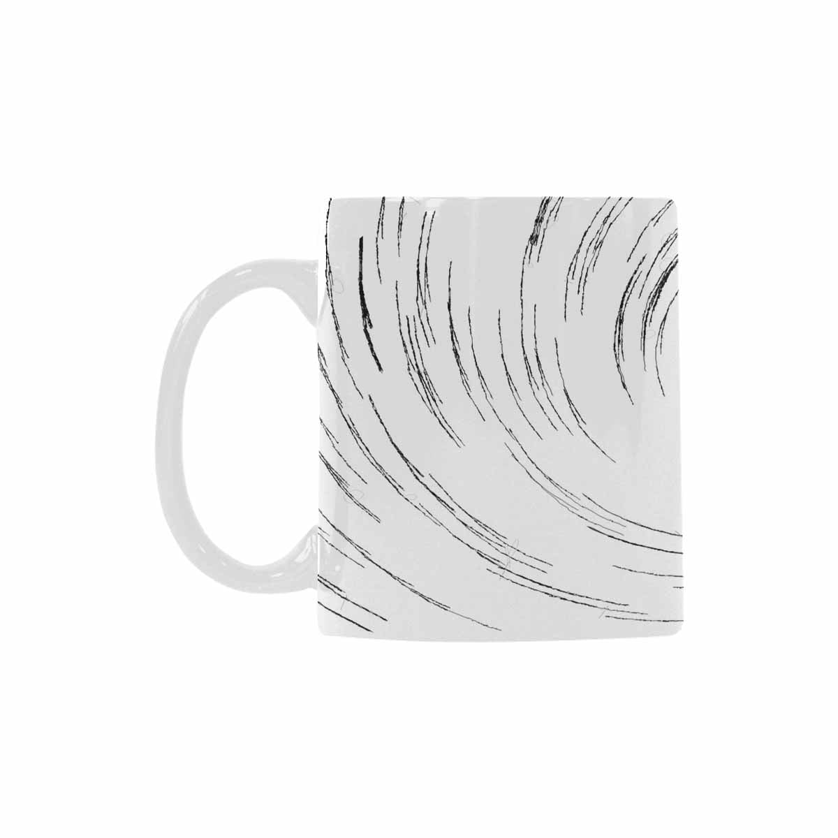 Quality Mug, coffee mug, tea cup, B & W Abstract, Set 1, design 161