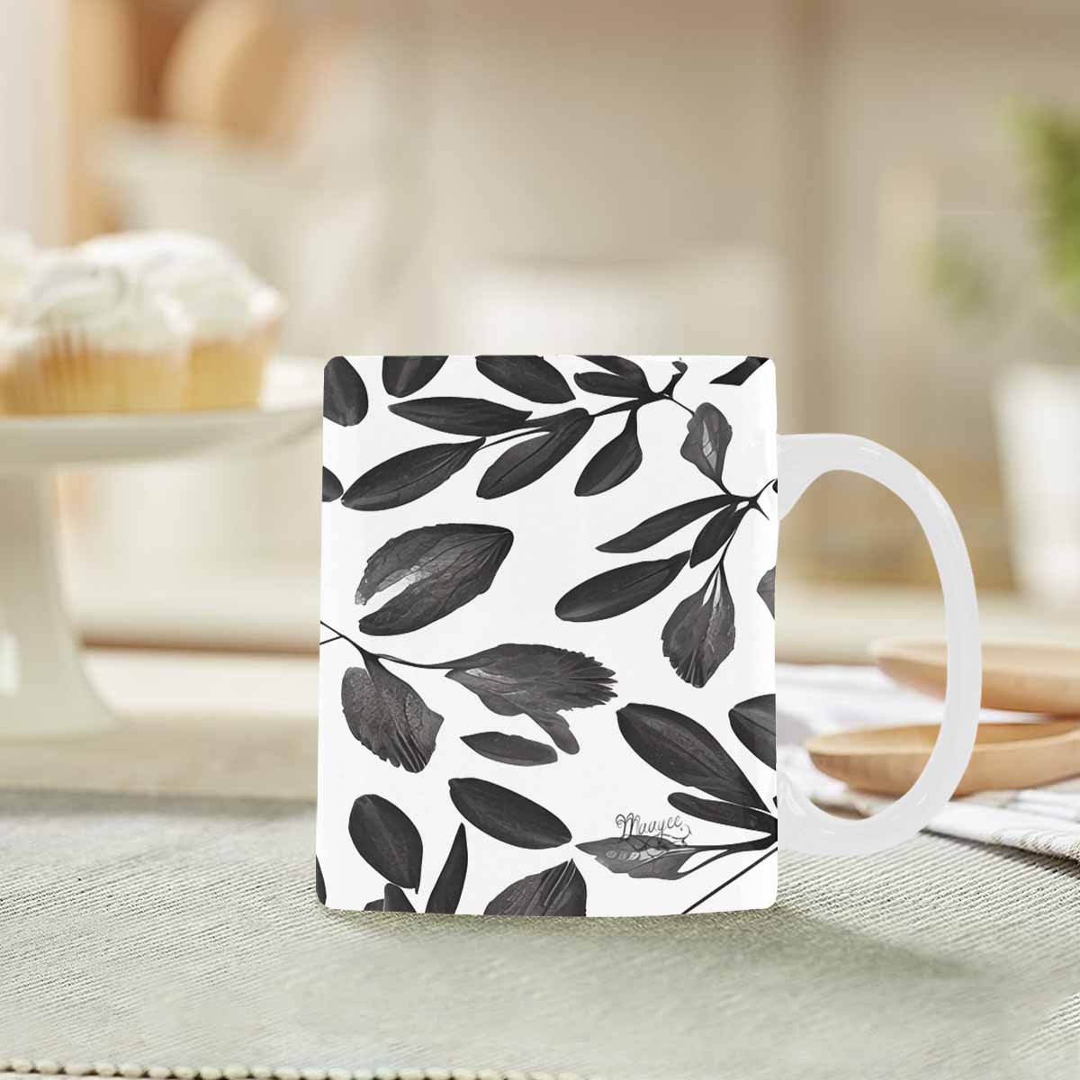 Quality Mug, coffee mug, tea cup, B & W Abstract, Set 1, design 16