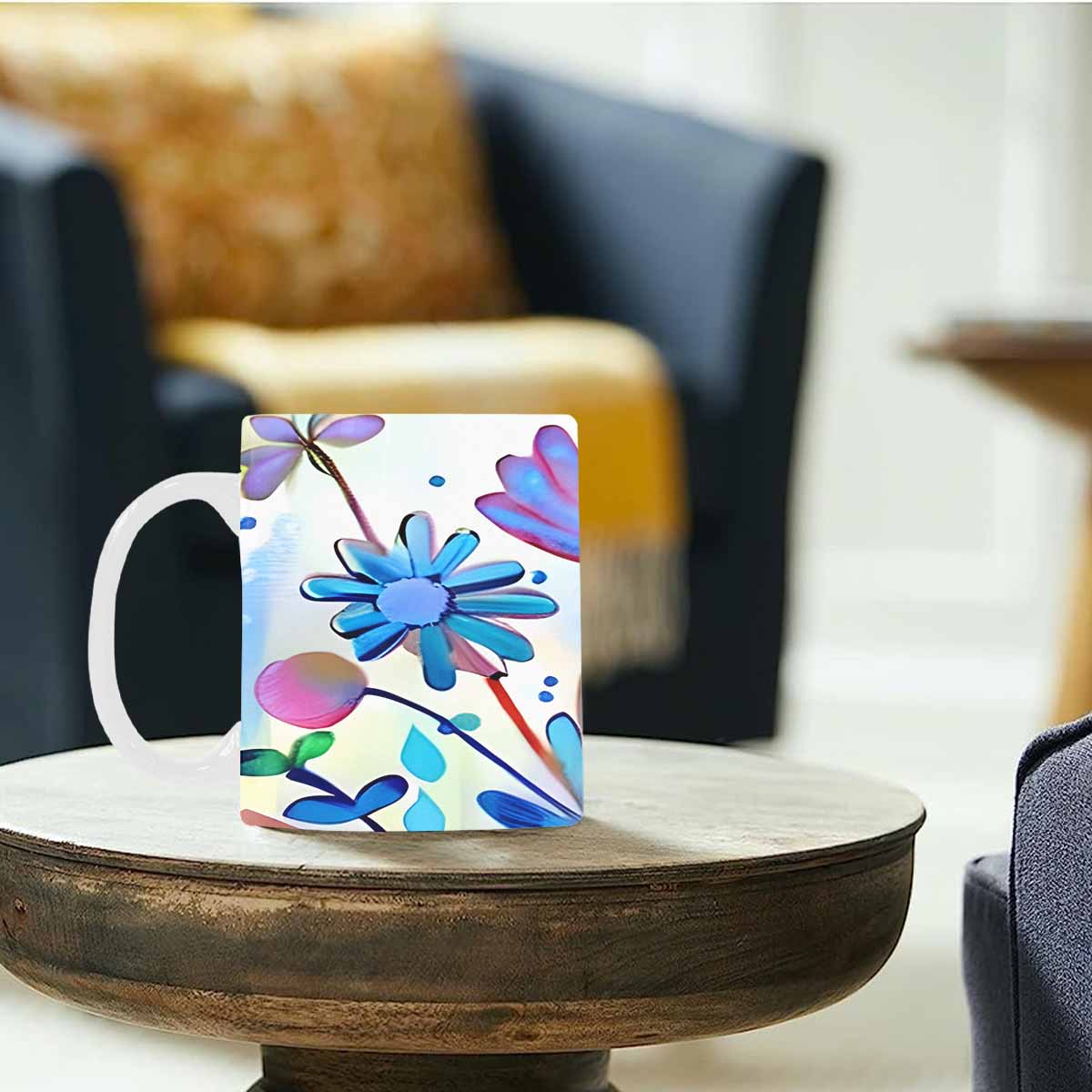 Quality Mug, coffee mug, tea cup, Bright florals, Set 1, Design 51