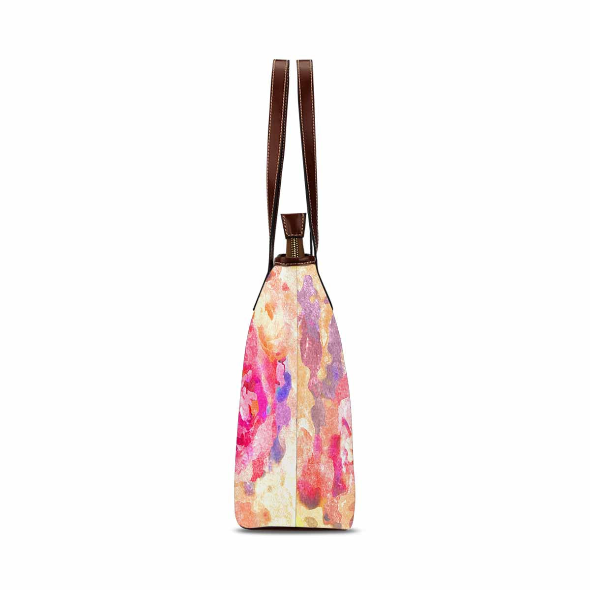 Classic Fabric handbag, watercolor floral, design 77